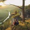 Panoramic trail along river Altmühl.