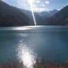 Ein letzter Blick von der Bushaltestelle in Vernagt am Ende des Fernwanderweg E5 Klassikers von Oberstdorf nach Meran