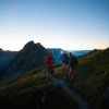 Wandern in der Morgendämmerung