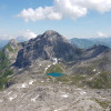 Butzensee mit dem massiven Mohnenfluhgipfel im Hintergrund