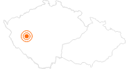 Ausflugsziel Pilsen – Zoologischer und Botanischer Garten in der Pilsner Region: Position auf der Karte