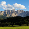 Die Berggruppe des Latemar gehört gemeinsam mit dem Rosengarten zum UNESCO-Weltnaturerbe.