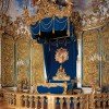 Das berühmte blaue Schlafzimmer im Schloss Linderhof
