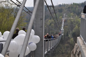 Anfang Mai 2017 wurde die neue Hängebrücke an der Rappbodetalsperre feierlich eröffnet und war damals auch noch die längste ihrer Art weltweit.