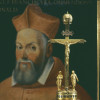 Portrait of Cardinal Giovanni Francesco Commendone (1524-1584) Italy, c. 1570 Figure clock depicting the crucifixion of Christ, Isaak Ebert, Steyr, c. 1640/50