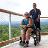 With a maximum gradient of six percent, the path is barrier-free and also suitable for visitors in wheelchairs or strollers.