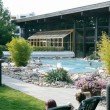 Die Außenanlage der Therme ist vor allem an warmen Sonnentagen ein Highlight