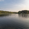 Mitten im See liegt die Insel Großer Werder.