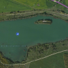 Aerial view of the lake.