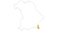 map of all hikes in the Berchtesgadener Land