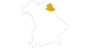Karte der Wanderungen im Fichtelgebirge