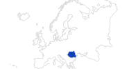 map of all swimming spots in Romania