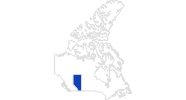 map of all swimming spots in Alberta