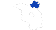 Karte der Bademöglichkeiten in der Uckermark