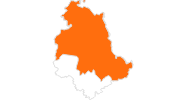 Karte der Ausflugsziele Perugia