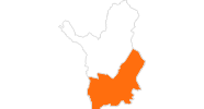 map of all tourist attractions in South Lapland