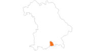 map of all tourist attractions in the Alpenregion Tegernsee Schliersee