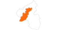 Karte der Ausflugsziele in Mosel-Saar