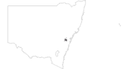 Karte der Reiseziele in der Blue-Mountains-Region
