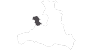 Karte der Reiseziele im Saalachtal
