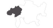 Karte der Reiseziele in Surselva